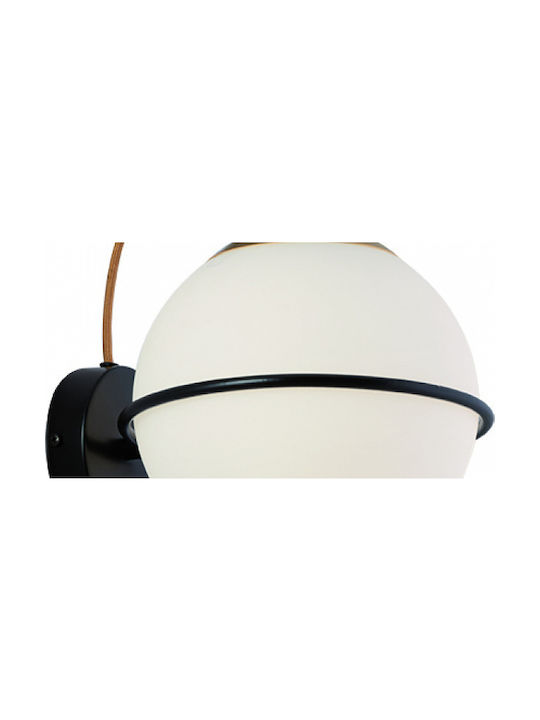 Viokef Ferero Floor Lamp H180xW33cm. with Socket for Bulb E27 Black