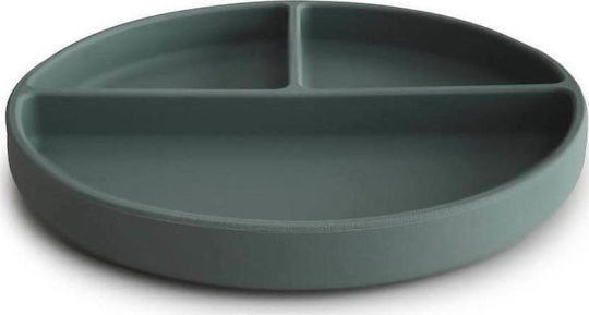 Mushie Baby Food Plate Shifting made of Silicone Green