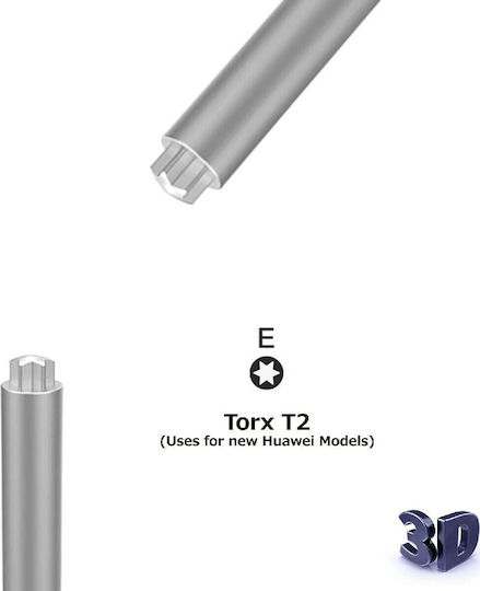 QianLi i-Thor 3D Type E Mύτη T2 Torx Κατσαβίδι για Service Κινητών