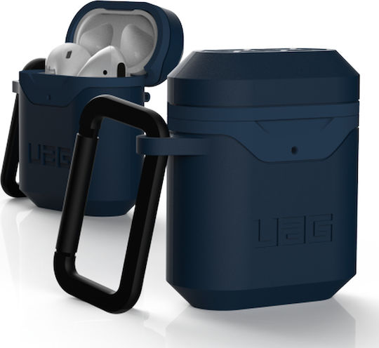 UAG Standard Issue Hard Θήκη Σιλικόνης με Γάντζο σε Μπλε χρώμα για Apple AirPods