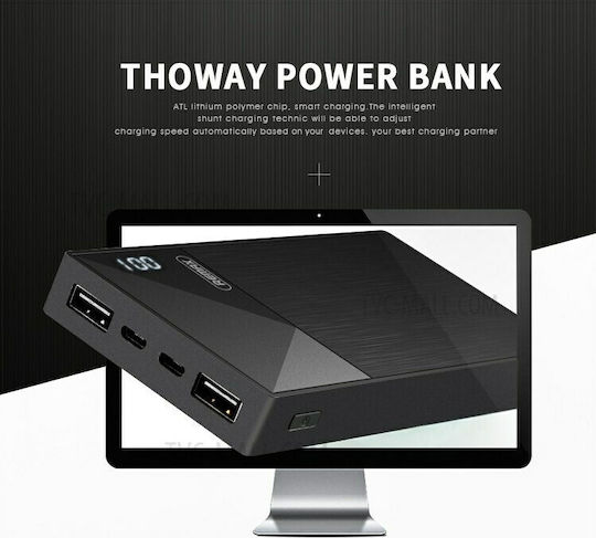 Remax Thoway RPP-54 Power Bank 5000mAh με Θύρα USB-A Μαύρο