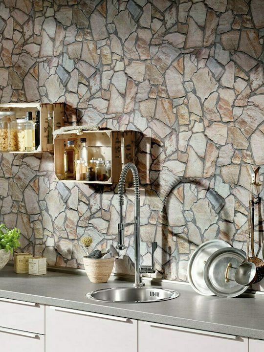 Tapete Wood Stone Vinyl Braun L1000xB53cm Waschbar 927316
