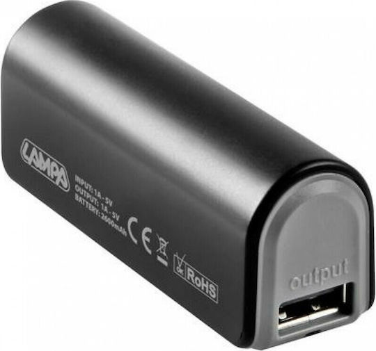 Lampa Uni-Power 2600mAh με Θύρα USB-A Μαύρο