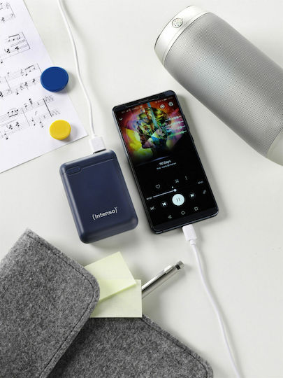 Intenso XS Power Bank 10000mAh με Θύρα USB-A και Θύρα USB-C Μπλε