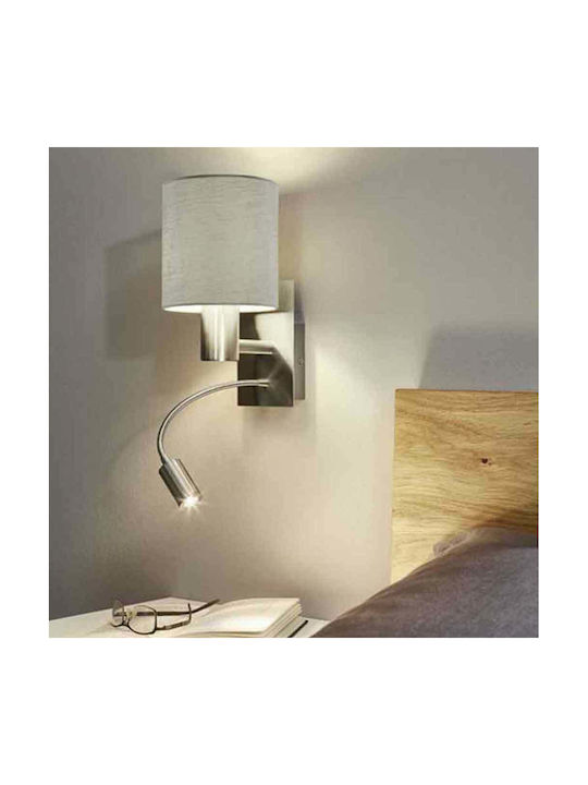 Eglo Pasteri Lamp Wall Silver 15x14.5x38cm Eglo Pasteri Lamp Wall Silver 15x14.5x38cm