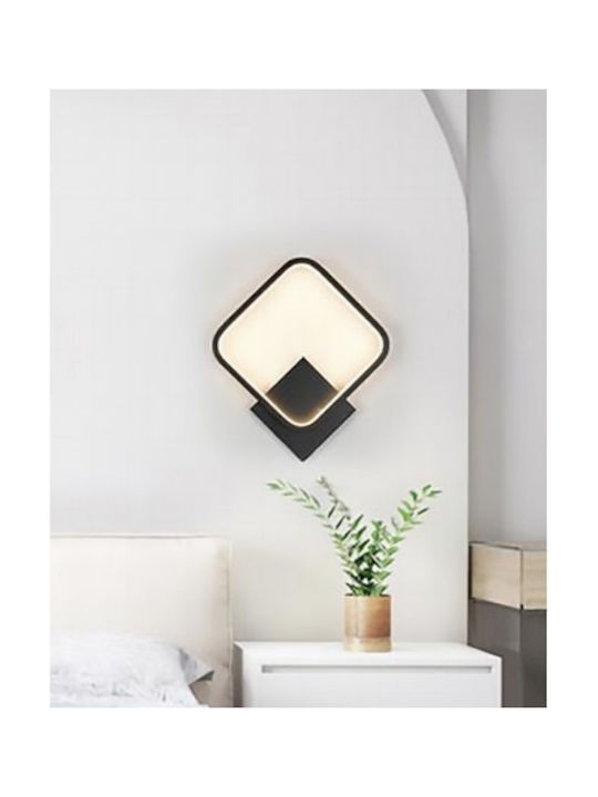 Atman Leggenda Модерен Осветително тяло За стена с вграден LED Черен 23x23x28см.
