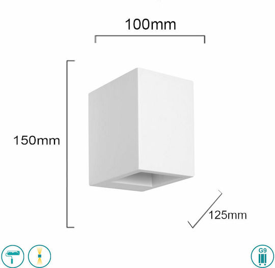 SoleLuce Sole Luce Artemis Leuchte Wand Weiß SoleLuce Sole Luce Artemis Leuchte Wand Weiß