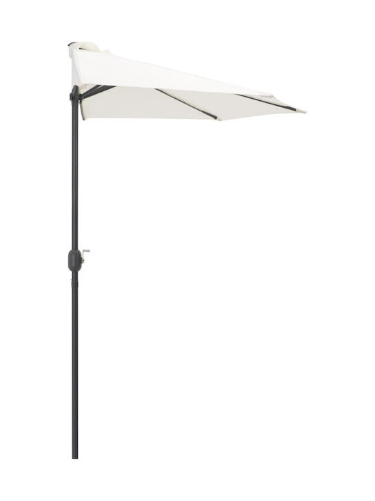 Round Aluminum Ecru Parasol F2.7xH2.45m