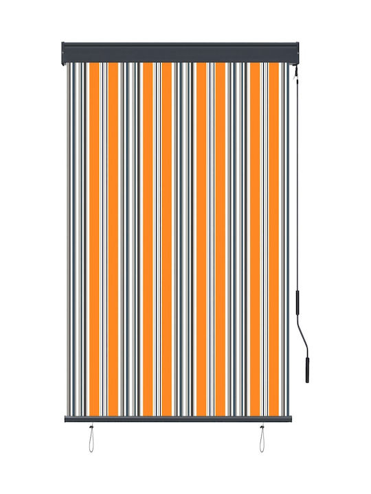 vidaXL Garden Sideway Sunshade Roller Yellow 1x2.5cm