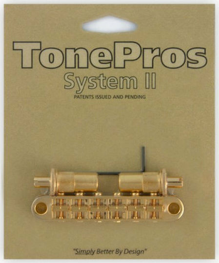 TonePros Bridge Tuneomatic Brücke in Gold Farbe Gold