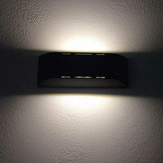Sun Light Стенен Външен Плафон LED IP54 6W Двоен лъч 23x8εκ.