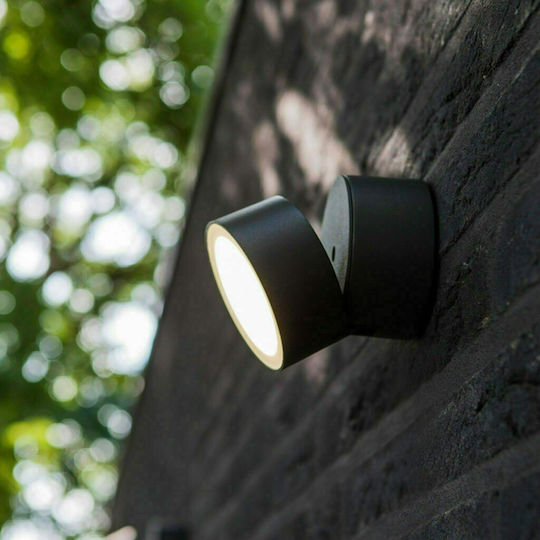 Lutec Trumpet Wandmontiertes Außen-Spotlight LED IP54 11W mit Natürliches Weiß Licht 9.4x11.6x9.4εκ.
