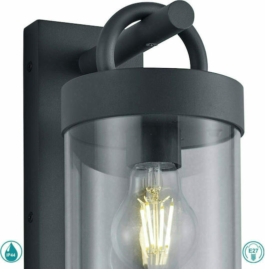 Trio Lighting Sambesi Επιτοίχιο Εξωτερικό Φαναράκι E27 IP44 12x33εκ.