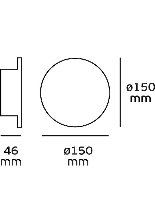 VK Lighting Стенен Външен Плафон LED IP20 4W с Топло бяло Светлина