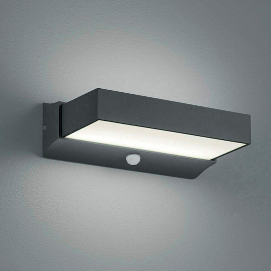 Trio Lighting Cuando Επιτοίχια Εξωτερική Πλαφονιέρα LED IP54 11W με Θερμό Λευκό Φως Διπλής Δέσμης 23x7εκ.