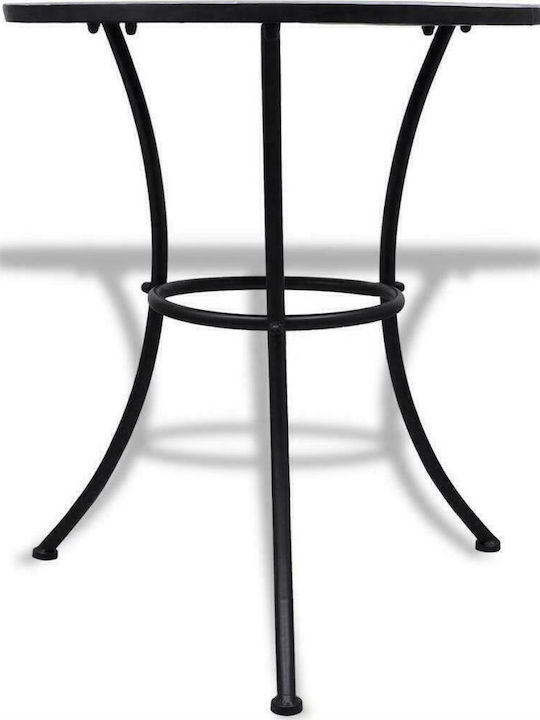 Garten- und Outdoor-Möbelsets für kleinen Raum 3 Stück Blau / Weiß