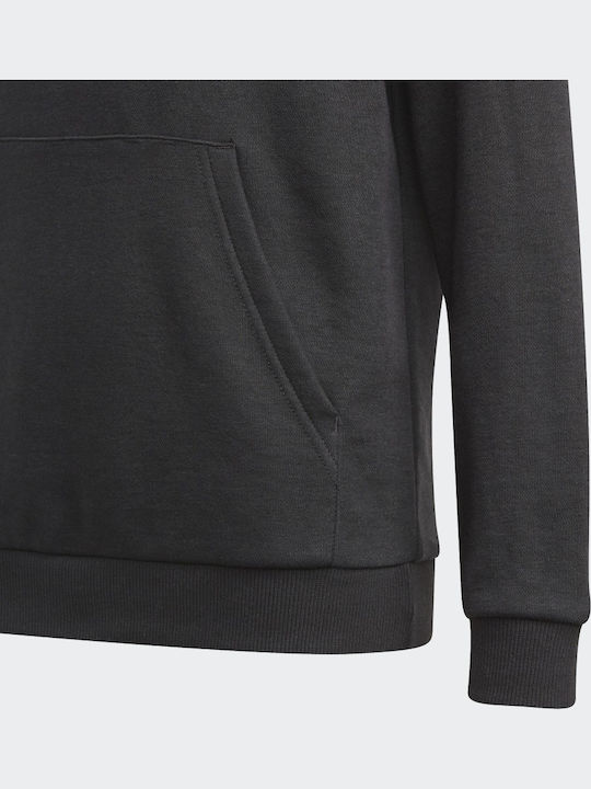 Kids Sweatshirt with Hood and Pockets Black Essentials