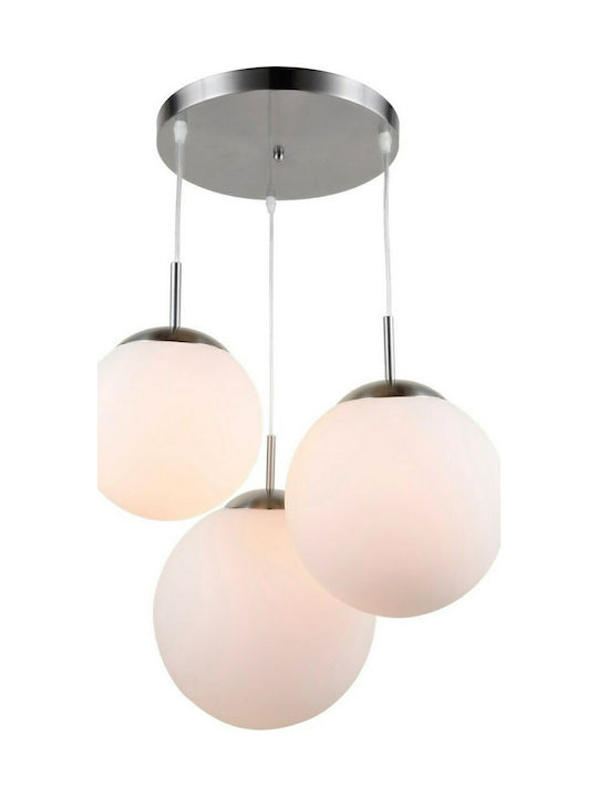 Globo Lighting Joel Modern Metall Deckenleuchte mit Fassung E27 52Stück Silber