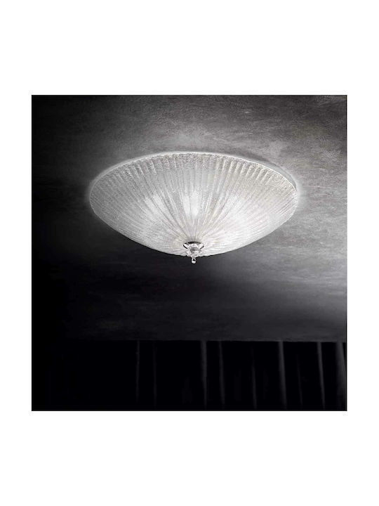 Ideal Lux Shell Plafonieră de Tavan 50buc Galben Miere cu Soclu E27