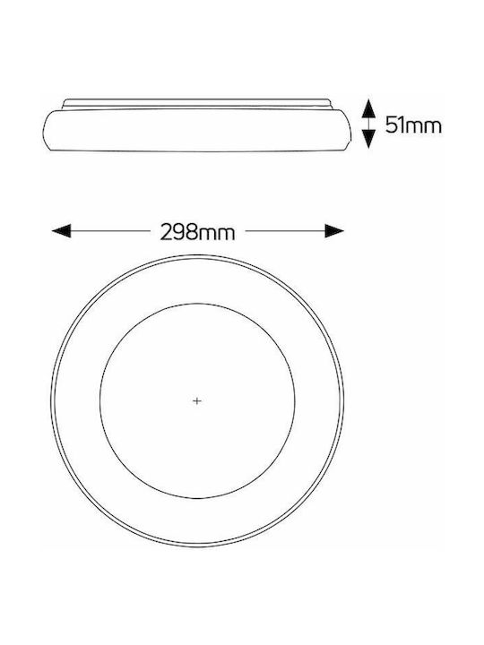 Geyer Modernă Metalică Plafonieră de tavan cu LED Integrat 29.8buc Negru