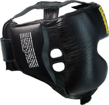 Benlee Mike Kids Open Face Boxing Headgear Synthetic Leather Black