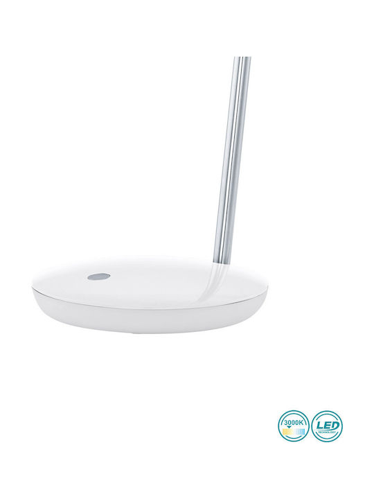 Eglo Durengo LED Office Lamp with Flexible Arm in White Color