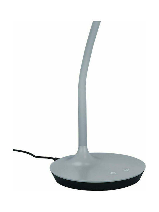 Trio Lighting Polo LED Φωτιστικό Γραφείου με Εύκαμπτο Βραχίονα σε Γκρι Χρώμα