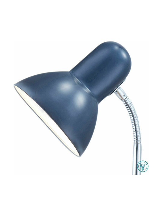 Globo Lighting Office Lamp with Flexible Arm for Socket E27 in Blue Color