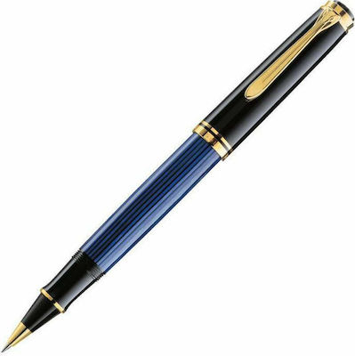 Pelikan Souveran R800 Pen Rollerball with Blue Ink Black-Blue