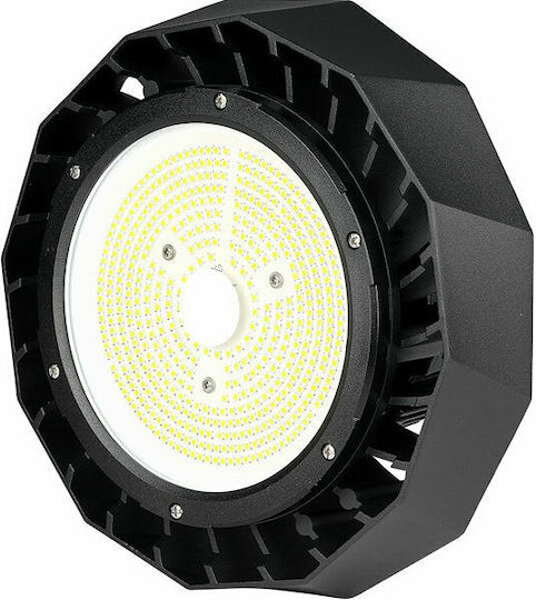 V-TAC Lumină clopot comercială 120W Alb rece 21000lm cu LED încorporat Negru Ø260xÎ14.5cm