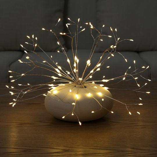Dekorative Lampe Optische Faser Weiß