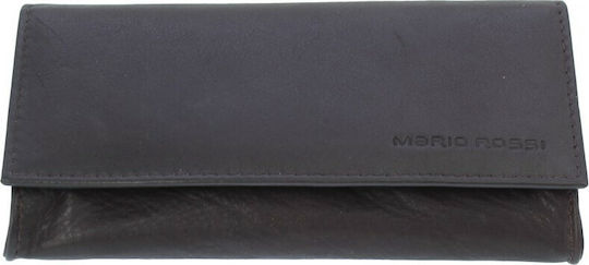 Mario Rossi Tobacco Pouch With Magnetic Clasp 15x7.8cm Brown