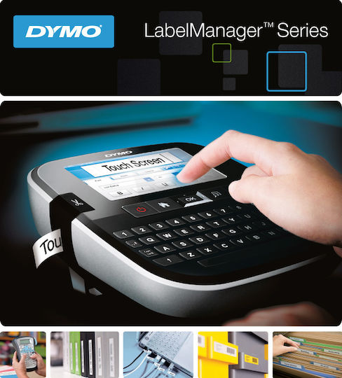Dymo 500TS Elektronisch Tragbarer Etikettendrucker in Schwarz Farbe