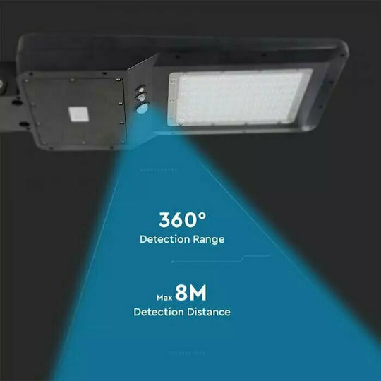 V-TAC Lampă Solară Stradală 40W 4800lm Alb Natural 4000K cu Senzor de Mișcare, Fotocelulă și Telecomandă IP65 70.61bucx28.97bucx7.36buccm