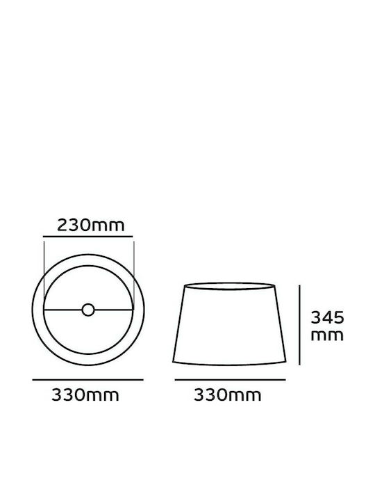 VK Lighting Καπέλο Φωτιστικού 33x15εκ. VK Lighting Καπέλο Φωτιστικού 33x15εκ.