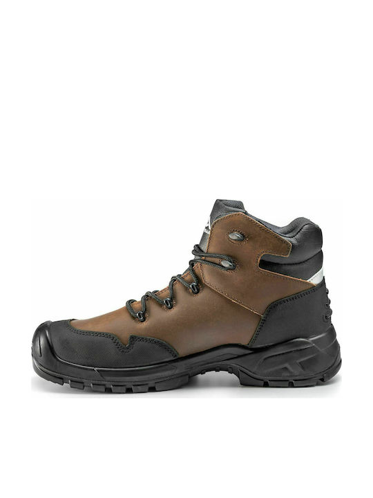 Active Gear A-Force Αδιάβροχο Μποτάκι Ασφαλείας Καφέ S3 με Πιστοποίηση P,SRC