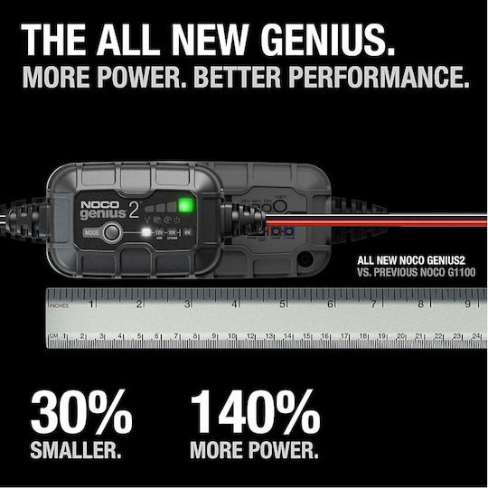 Noco Genius2 Car Battery Charger & Maintainer 6/12V