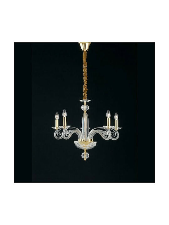 Fan Europe Epoque 5 Chandelier Candlestick 5xE14 Transparent 352291