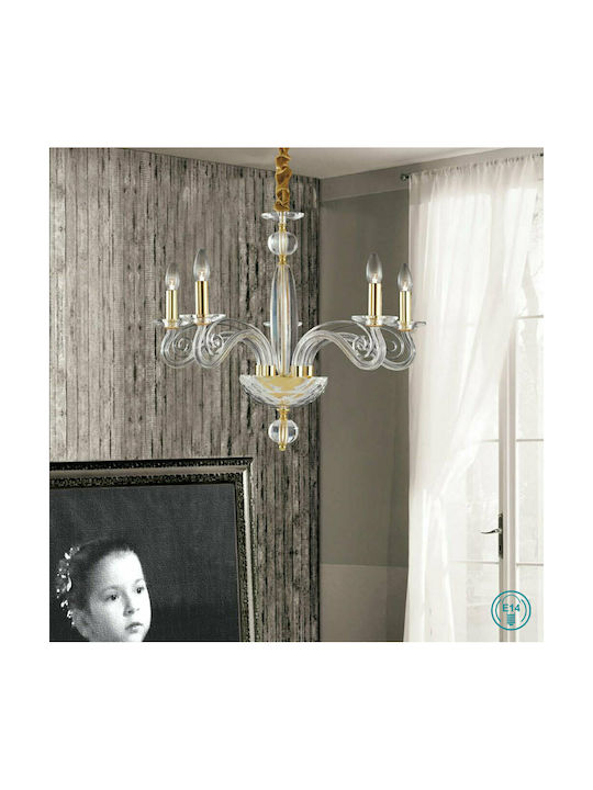 Fan Europe Epoque 5 Kronleuchter mit Kerzen Transparent Fan Europe Epoque 5 Kronleuchter mit Kerzen Transparent