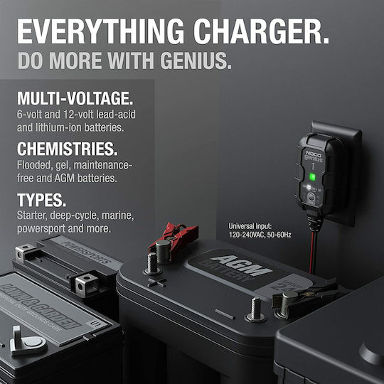 Noco Genius1 Car Battery Charger & Maintainer 6/12V