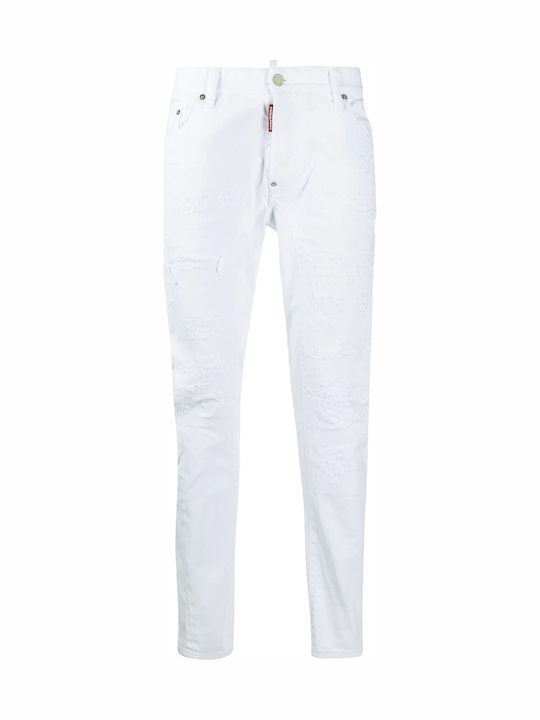 Skater Herren Jeanshose Weiß