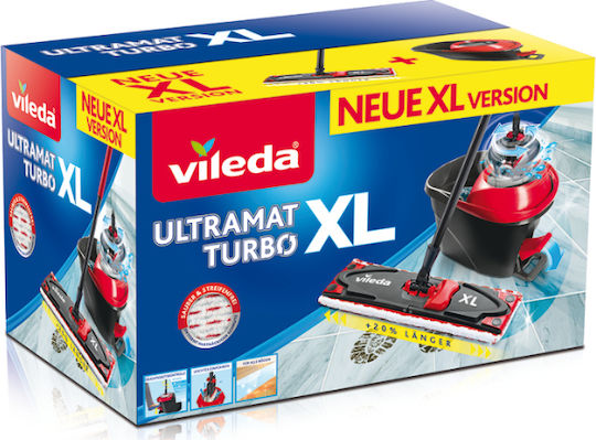 Vileda Ultramat Turbo Xl Mop Dry&wet Parquet Mop with Microfibers 163427