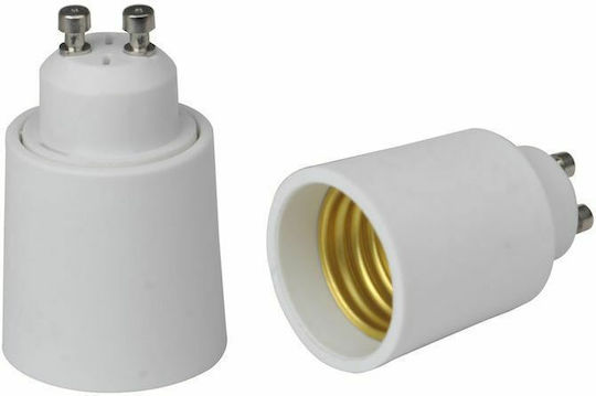 Geyer Socket Adapter from GU10 to E27 in White color ADGU10E27