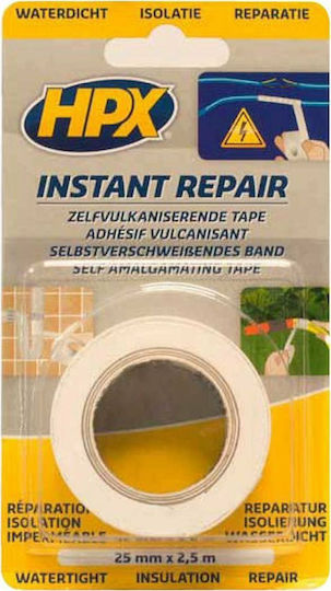 HPX Μονωτική Ταινία 25mm x 2.5m Instant Repair Λευκή