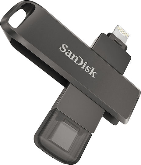 Sandisk iXpand Luxe 64GB USB 3.1 Stick mit Verbindung Blitzschlag & USB-C Schwarz