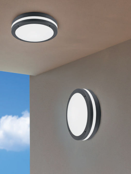 Trio Lighting Rund Draußen LED Panel 12W mit Warmes Weiß Licht 3000K