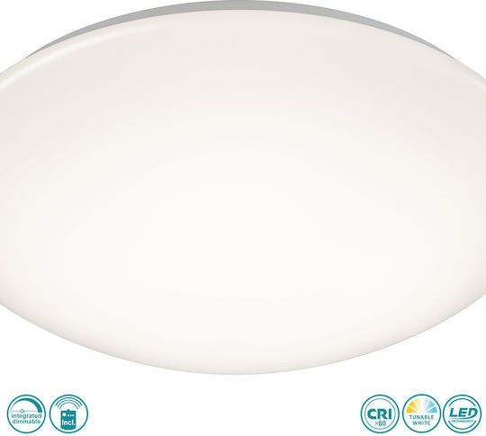 Trio Lighting Lukida Rund Draußen LED Panel 18W mit Kaltweiß Licht 6000K