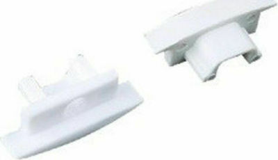 Aca Capac pentru Accesorii Benzi LED Set de dopuri din plastic 2 bucăți cu și fără orificiu pentru profil EP109