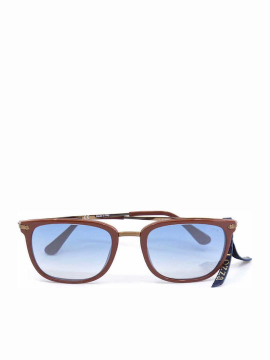 Lozza Unisex Sunglasses with Red Frame and Blue Gradient Lens SL4028 1FFX