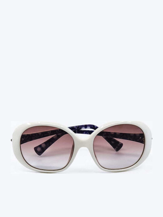 Emilio Pucci Women's Sunglasses with Beige Plastic Frame and Beige Gradient Lens EP638S 109